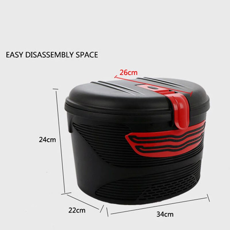 Electric Scooter Storage Front Rear Carrying Basket with Lock for Foldable Electric E-Bike Scooter Xiaomi M365