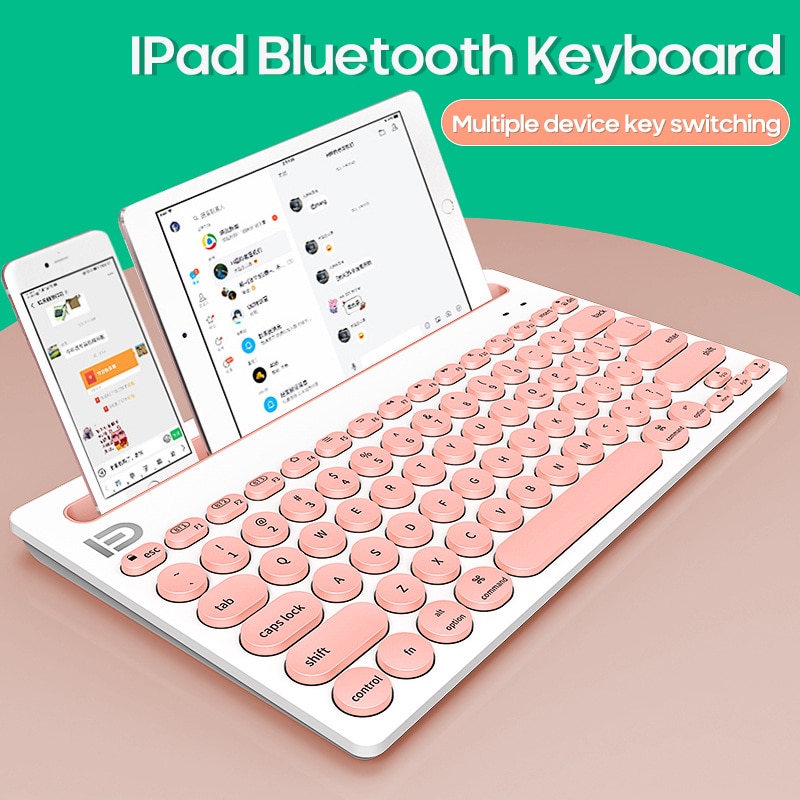 Mini Draadloze Toetsenbord Bluetooth Toetsenbord Voor Ipad Telefoon Tablet Rubber Keycaps Oplaadbare Toetsenbord Voor Android Ios Windows