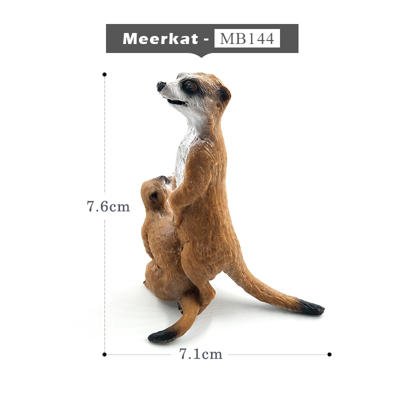 Chimpanzee Panda Crocodile blanc Koala | Modèle d'animal en forme de cygne, décoration de maison, accessoires de décoration féerique de jardin: Meerkat
