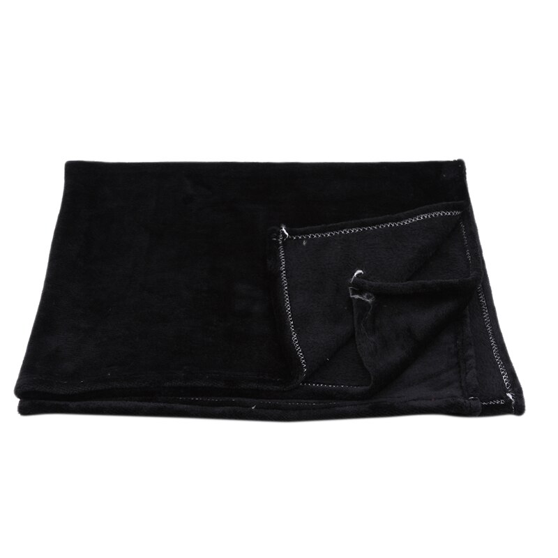 70*100cm flanell bekväm hushållsfilt höst och vinter supermjuk håll varm soffa / baby filt baby filt: Svart