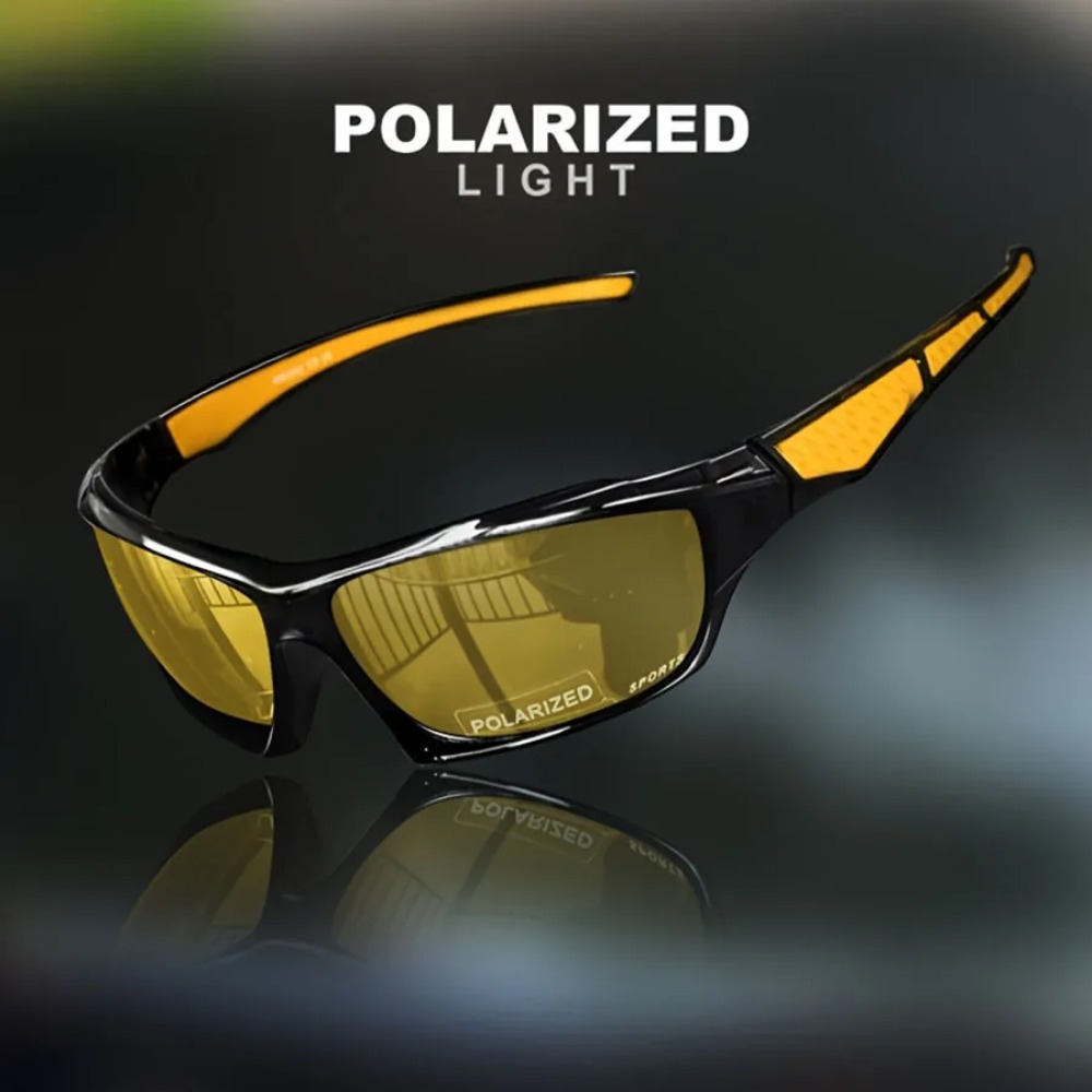 Gafas de sol polarizadas UV400 para ciclismo, lentes HD, resistentes a los rayos UV, gafas para deportes al aire libre ligeras a prueba de viento