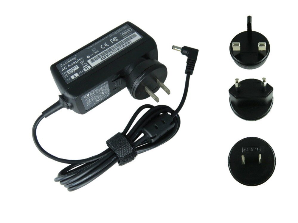 Qualidade 19v 33w portátil ac fonte de alimentação adaptador viagem plug carregador de parede para asus vivobook q200e s200e x201e x202e exa1206ch