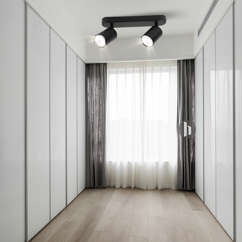 Faretto da soffitto per telecamera da letto Gu10 Faretto da parete moderno a binario flessibile per soggiorno, cucina, illuminazione a binario, bagno, dormitorio