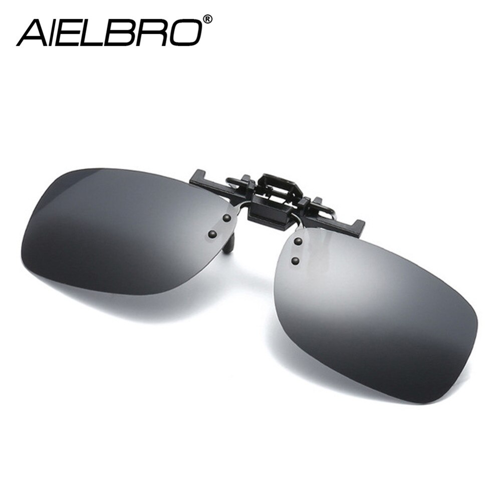 Clip on okulary spolaryzowane okulary mężczyźni kobiety jazda samochodem łowienie ryb jazda na rowerze turystyka okulary przeciwsłoneczne Night Vision okulary przeciwsłoneczne w formie nakładki: C01 BLACK GREY