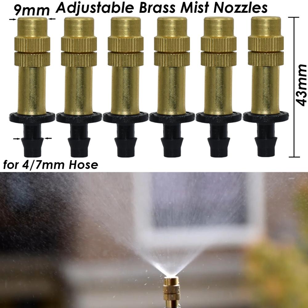 SPRYCLE 25M Garden Micro Drip Irrigation Kits Misting Watering System Automatic Adjustable Dripper Atomizer for 4/7mm 1/4'' Hose