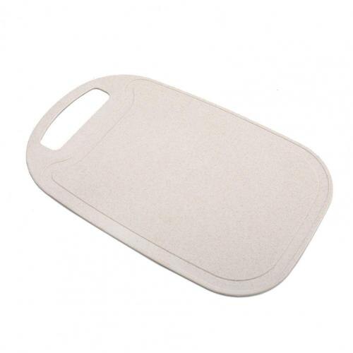 Keuken Kleine Fruit Snijplank Snijden Groente Snijplank Antislip 4-Kleur Backing Board: Beige