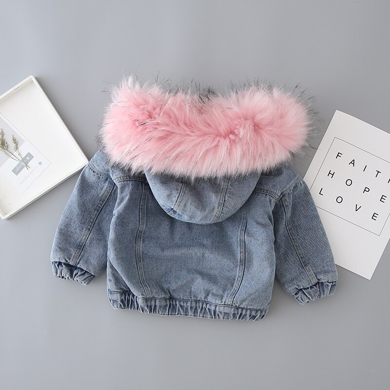 Denim Jas Voor Meisje Peuter Kinderen Herfst & Winter Bovenkleding Mode Outfits Kids Jas Meisje Jassen Kids kleding