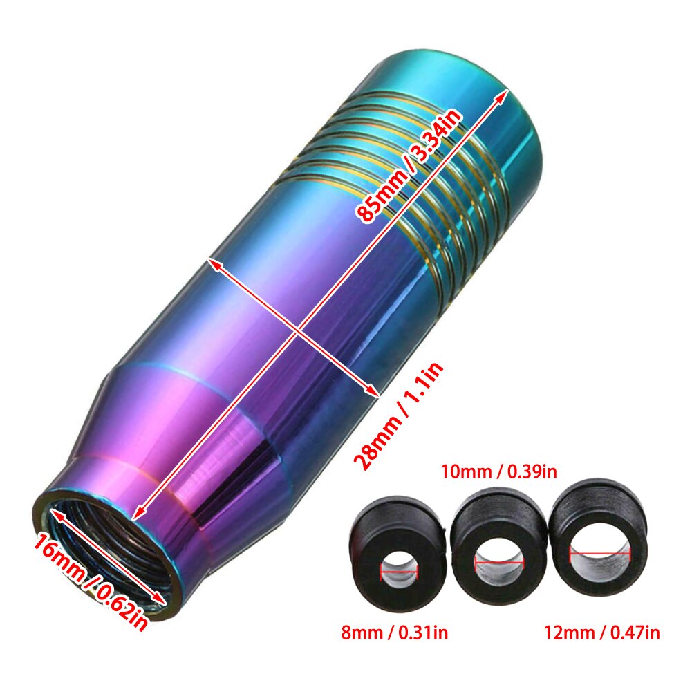 2 Color Universal Car Aluminum Manual Gear Shift Knob Stick Manual Transmission Gearstick Lever Shifter Knob