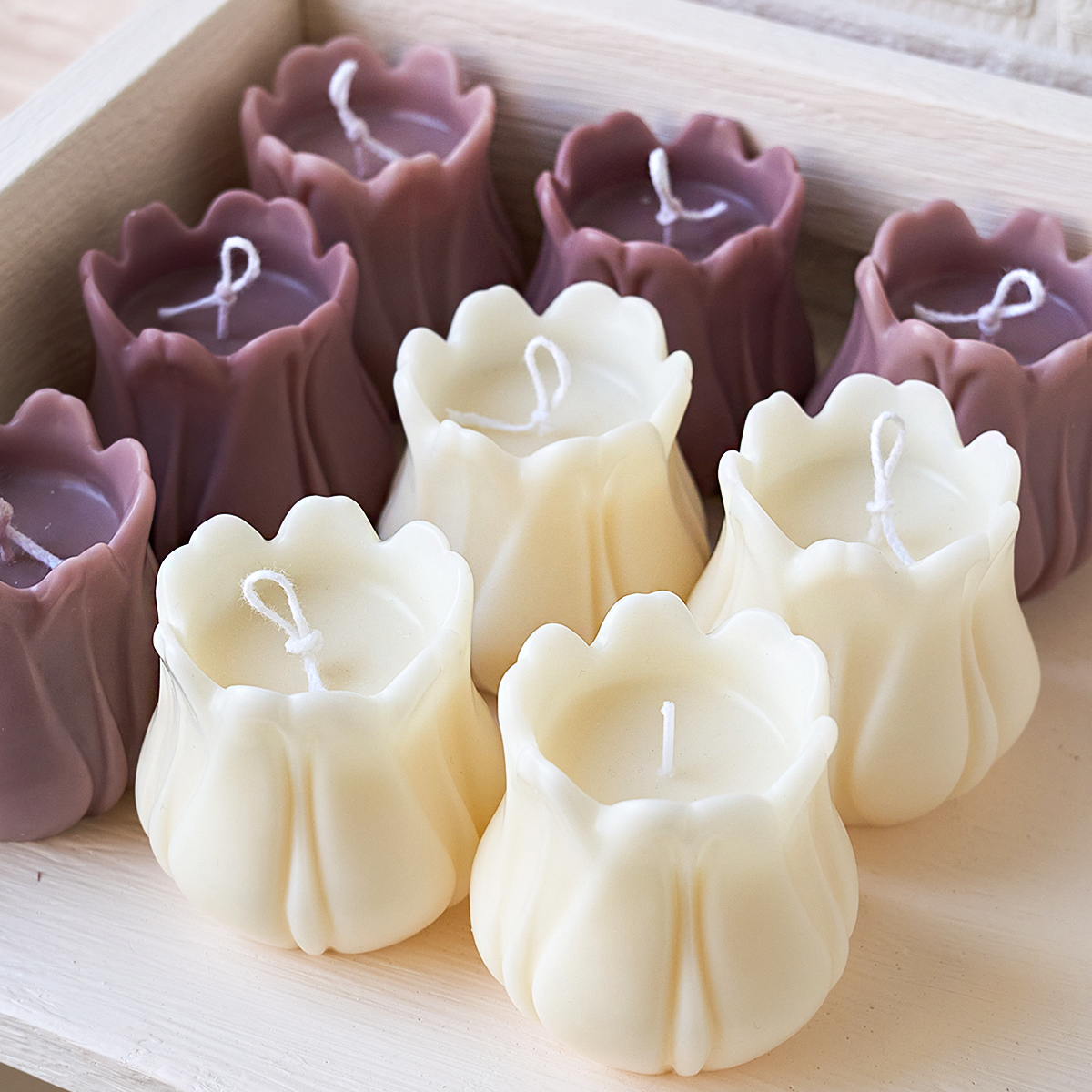 Candelabro de Corolla de tulipán, molde de silicona DIY con forma de flor, adorno, vela, manualidades, fabricación de jabón, yeso, moldes de fundición de resina, decoración del hogar