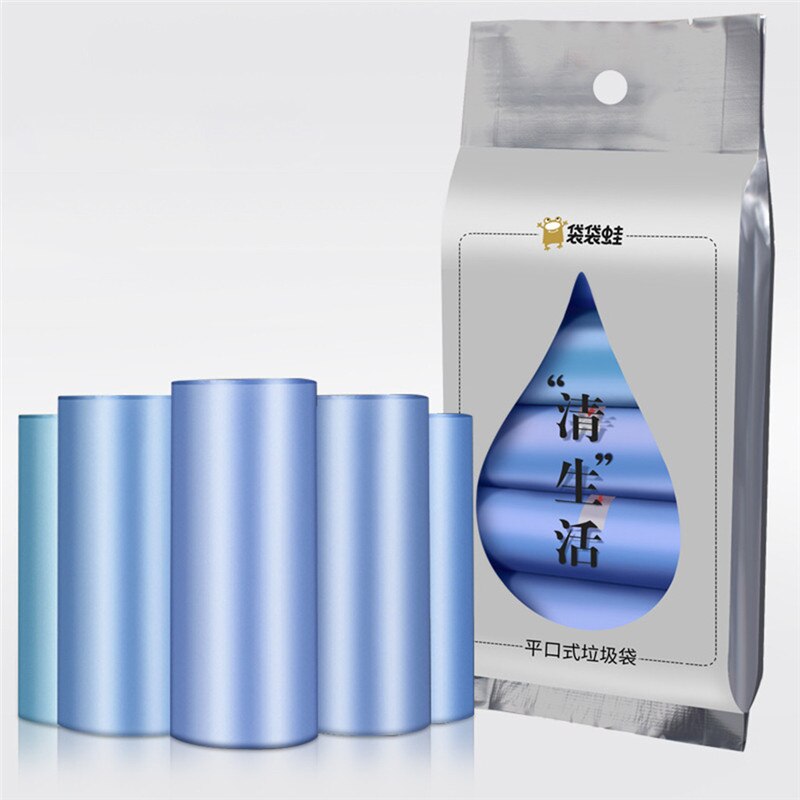 150pcs Thicken Disposable Garbage Trash Can Wastebaskets Waste Bags Organizer Carrier Biodegradable Clean-up Bags Clean For Dog: Blue