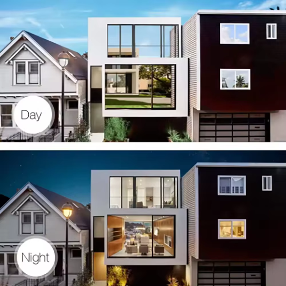 Yksisuuntainen peili-ikkunakalvo suojaa eristyslasikalvo yksityisyys koti-ikkuna parveke aurinkovoidetarra