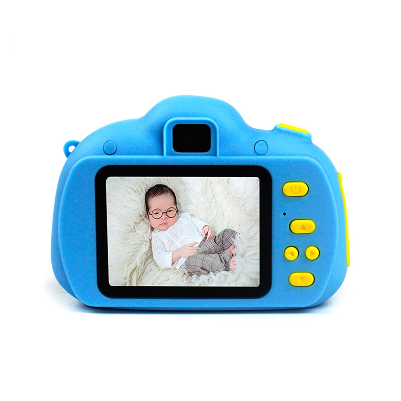 Hd Kinderen Camera 2.4 Inch Dual-Camera Digitale Mini Camera Kinderen Educatief Speelgoed Voor Outdoor Reizen Selfie Video game: Blue