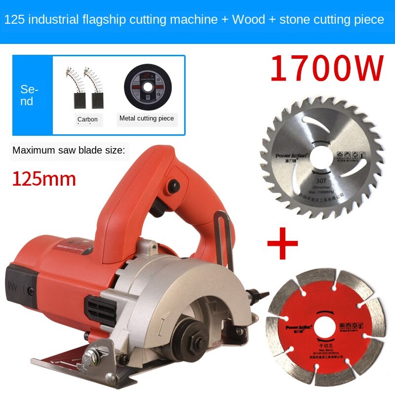 Stone cutting machine tile woodworking small portable household marble machine slotting machine: H220v