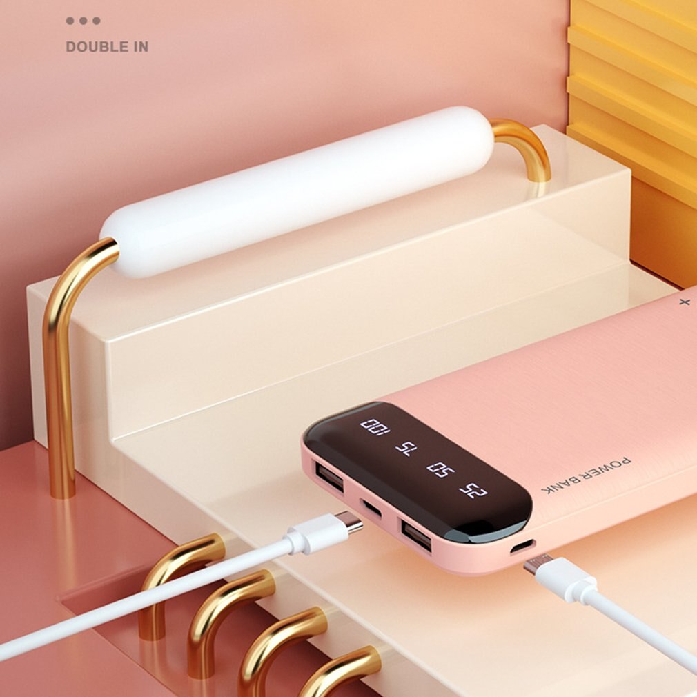 Snelle Charging10000mAh Power Bank Draagbare Mobiele Voeding Met Digitale Scherm Batterij Oplader Voor Xiaomi Iphone