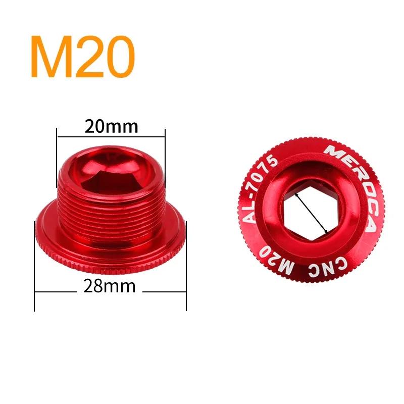 MTB Hollowtech Crank Bolt M18 M19 M20 Mountain Bike Crank Cover Crank Arm Bolt For IXF