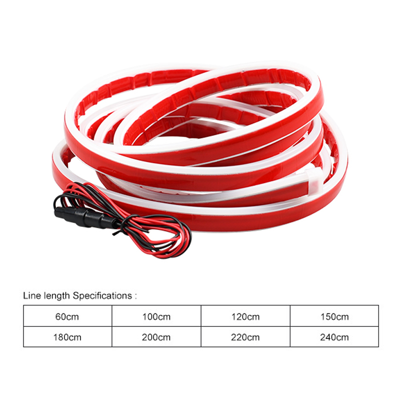 Bande lumineuse Led Super brillante pour capot de voiture, éclairage de balayage, décoration, lampe néon d'ambiance automatique, rétro-éclairage d'ambiance 12V