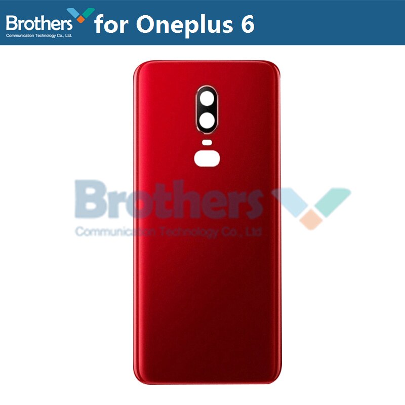 Original Battery Housing for Oneplus 6 6T Battery Door for Oneplus 6 Back Case Back Cover Door Back Housing Phone Replacement: Red for 6