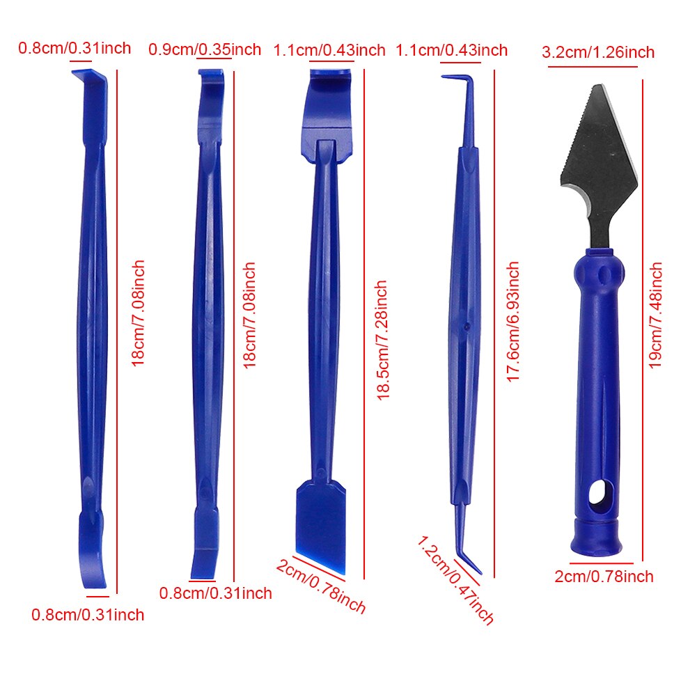21PCS Car Vinyl Film Wrapping Tools Car Sticker Film Scraper Kit Auto Felt Squeegee Scraper Set Knife Decal Plaste Accessories