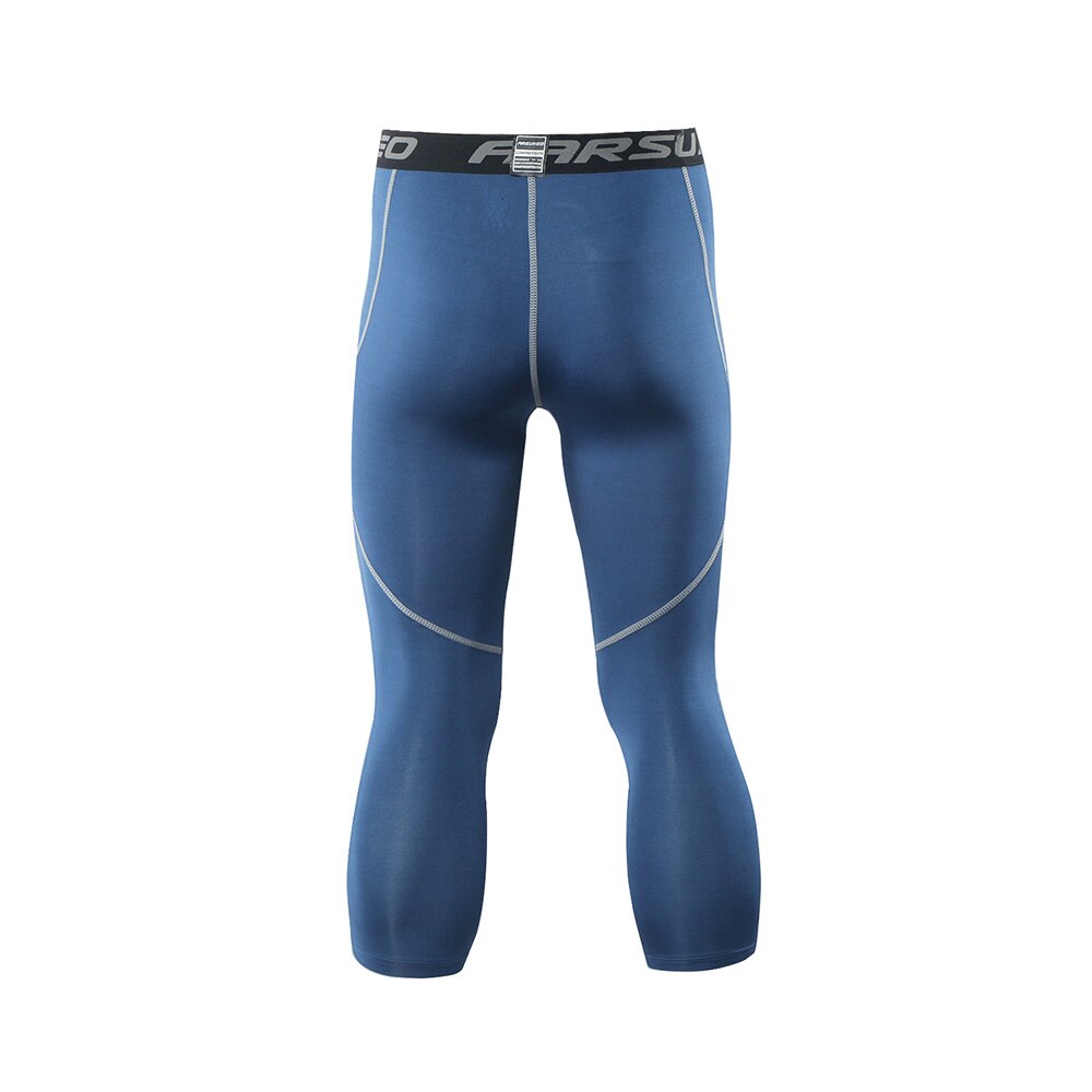 ARSUXEO Men's 3/4 Compression Tights - Running, Fitness, Training Activewear