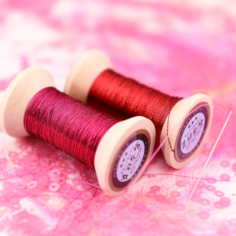 lovely peach series of Gold Line/French embroidery thread/embroidery spool/colorful gold embroidery thread/ /50 meters/piece