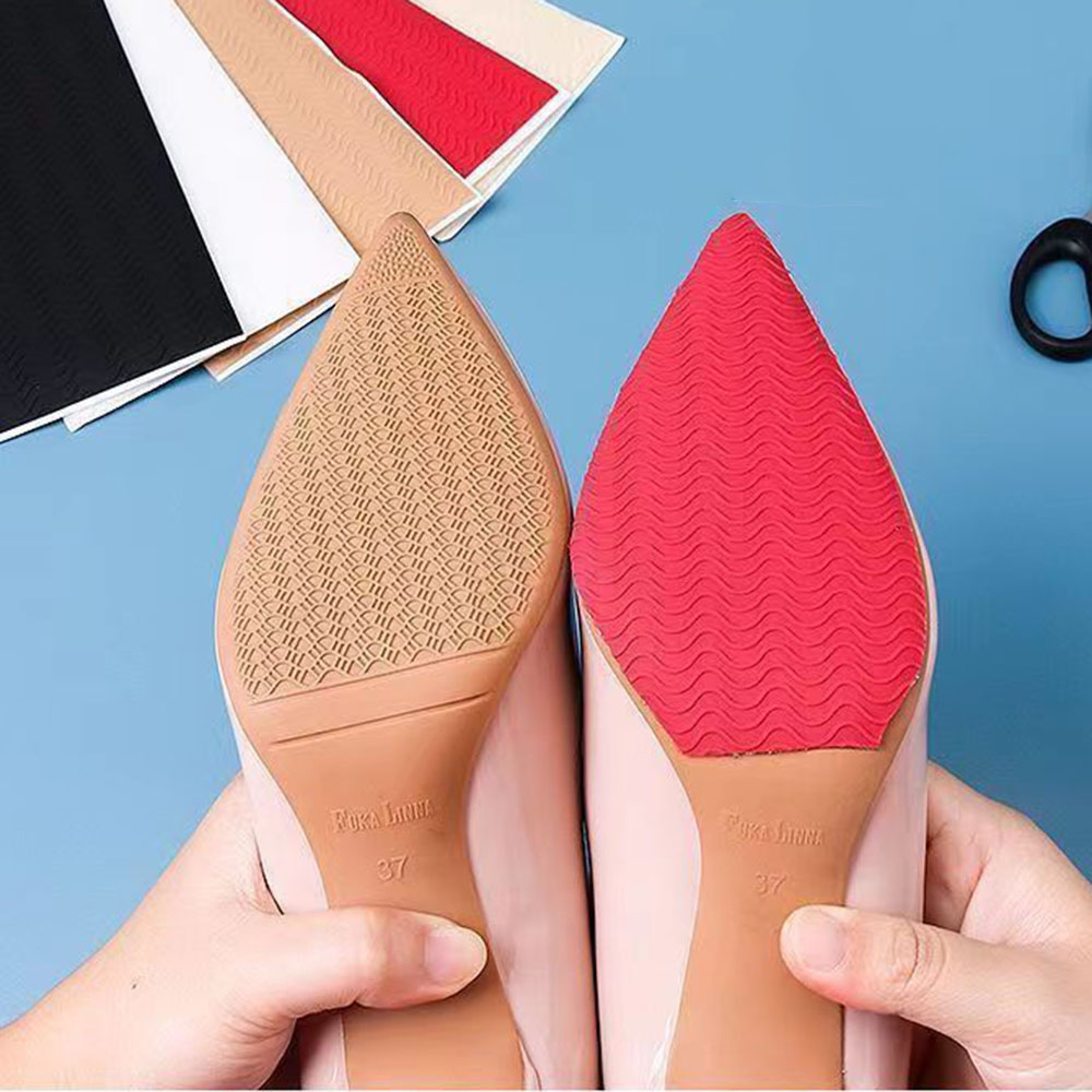Alfombrilla antideslizante resistente al desgaste para zapatos, Protector de suelas de reparación antideslizante, Pegatina autoadhesiva, parche inferior para el cuidado del tacón alto