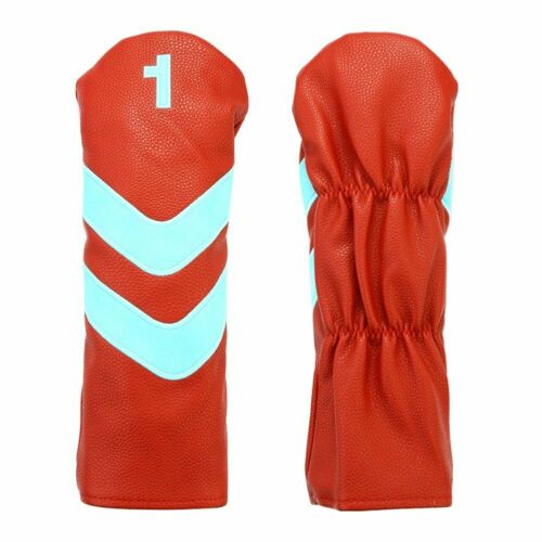 4PCS Golf Wood Club Head Covers Driver Fairway Woods Hybrid Headcovers UT Club Headcovers For TM SC OB: Red Driver Cover