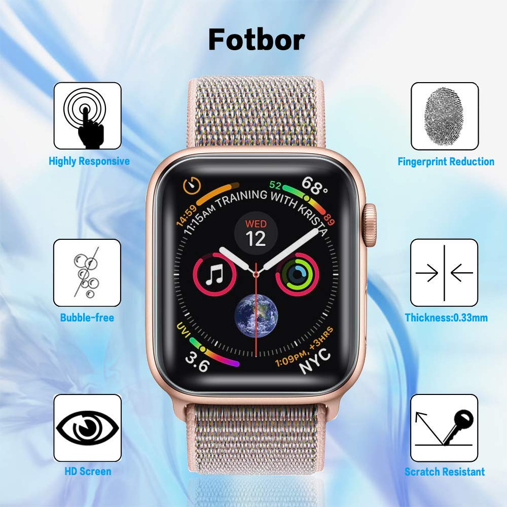 Full Protective Film for Apple watch Screen Protector 3D case 42mm 44mm 40mm 38mm iwatch 5 4 3 2 1 Soft Films Not Tempered Glass