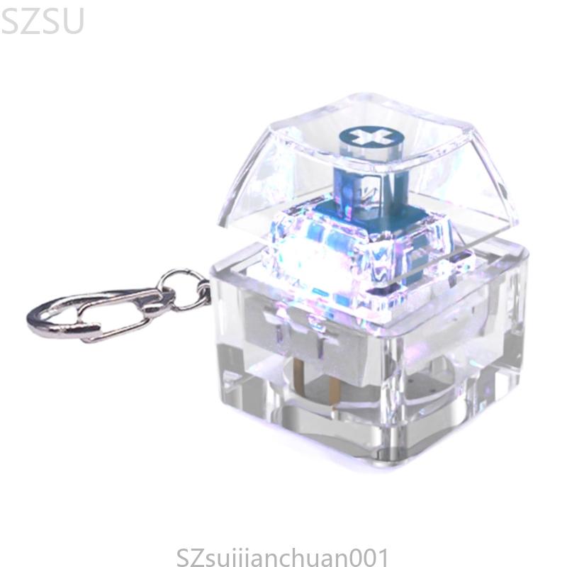 Led-lys tastatur klik legetøj 1- taster keycap tester switches test for stresslindring og sjov sensorisk oplevelse