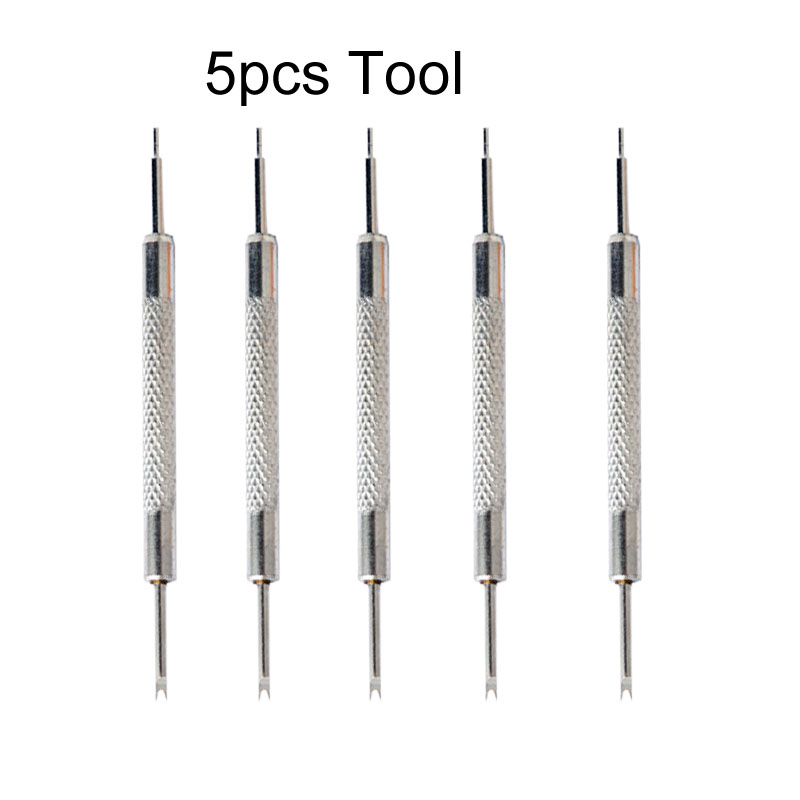 Reparación de correa de reloj de cuero, barra de resorte, herramienta removedora de pasadores de conexión, pulsera de Metal, abridor de correas de reloj, accesorios de correa de reloj: Negro