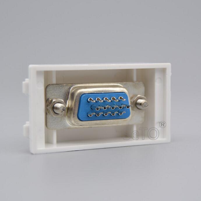Seto 128 type vga stikmodul 15 huls vga stik keystone til vægpladestik