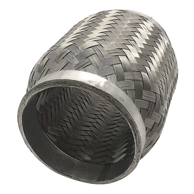 L1240 x 3.5 inch roestvrijstalen flexibele uitlaatpijp met gevlochten balg aan 6 binnenkant