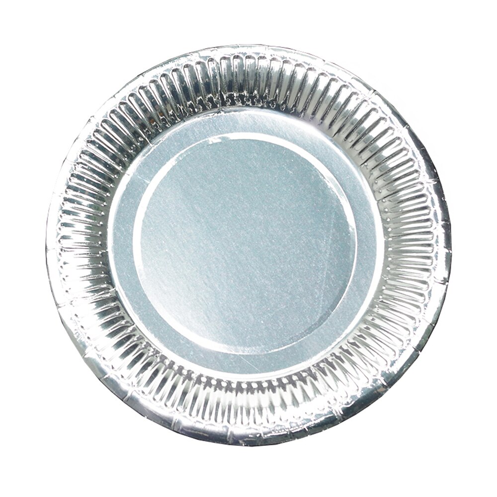 10PCS Disposable Tableware Supplies Gold Silver Rose Gold Kids Adult Birthday Wedding Bachelorette Party Decorations Baby Shower