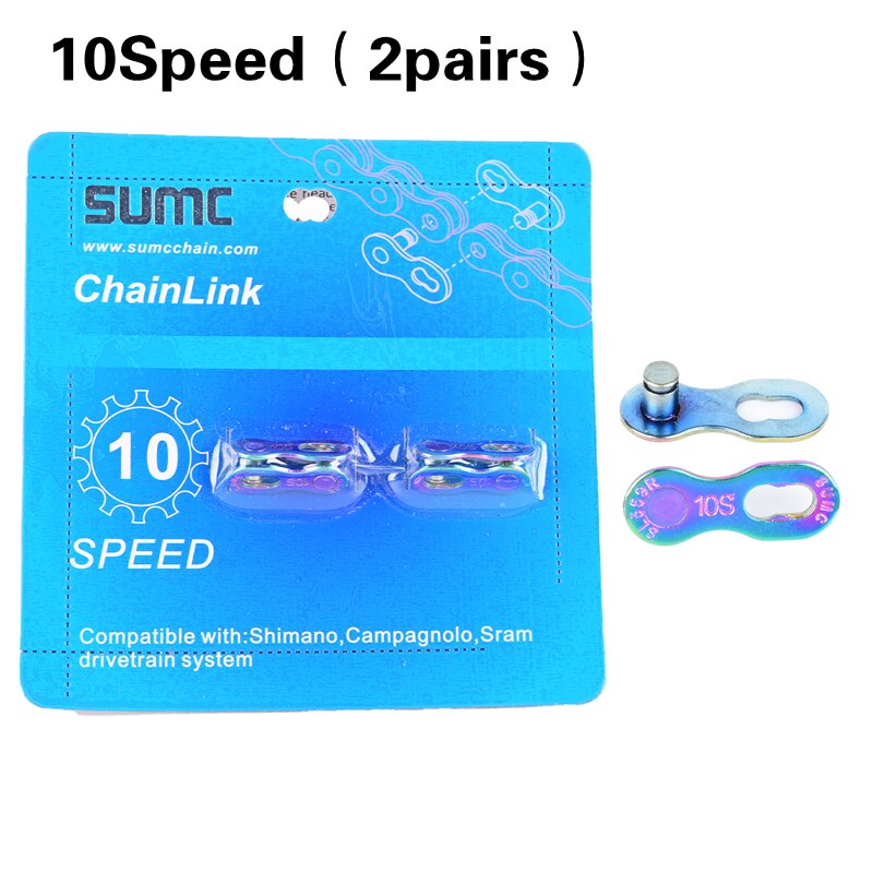 SUMC Bicycle Chain Missing Link Magic buckle 11 12 speed silver gold Chain Link 6/7/8s 9s 10s 11s 12S bicycle quick magic button: green