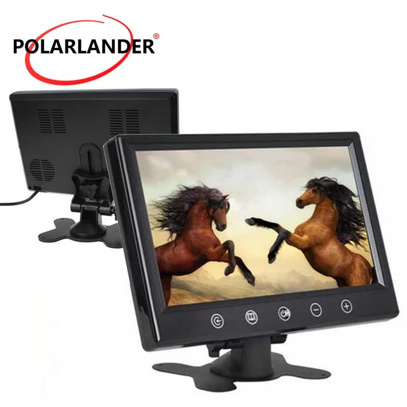9 zoll TFT LCD 800x600 bildschirm Auto Monitor 2CH Video Eingang Für Rückfahr Kamera fernbedienung parkplatz Monitor