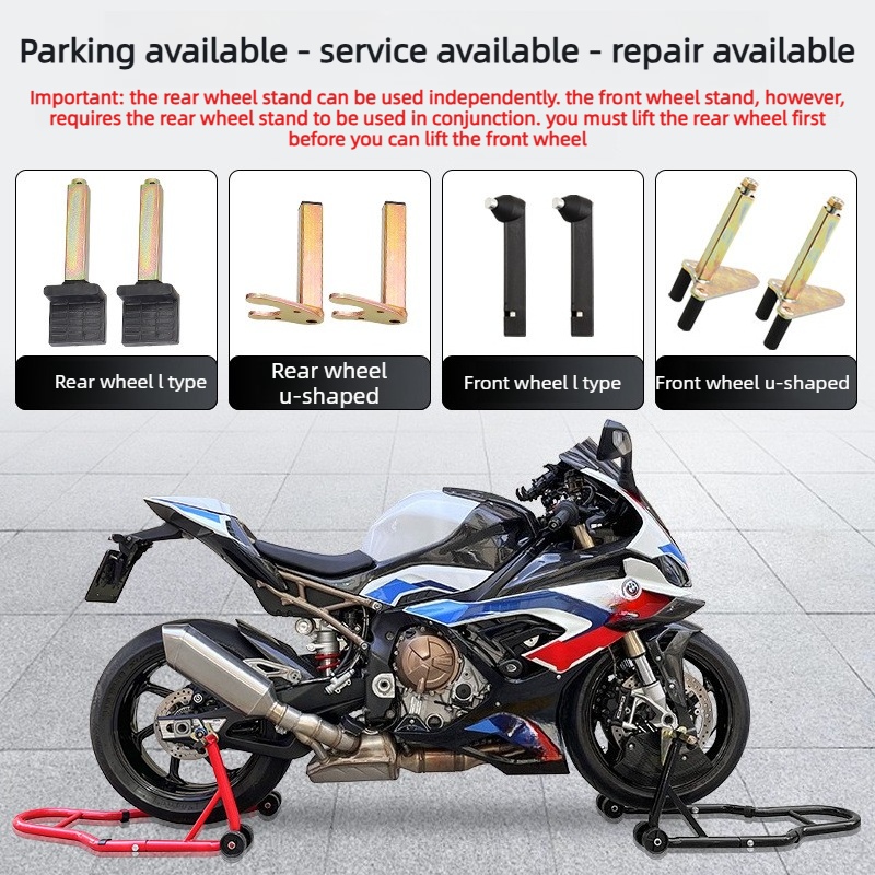 Motorcycle Bracket Front Rear Wheel Support Frame Motorcycle Starting Parking Frame Motorcycle Standing Frame Maintenance