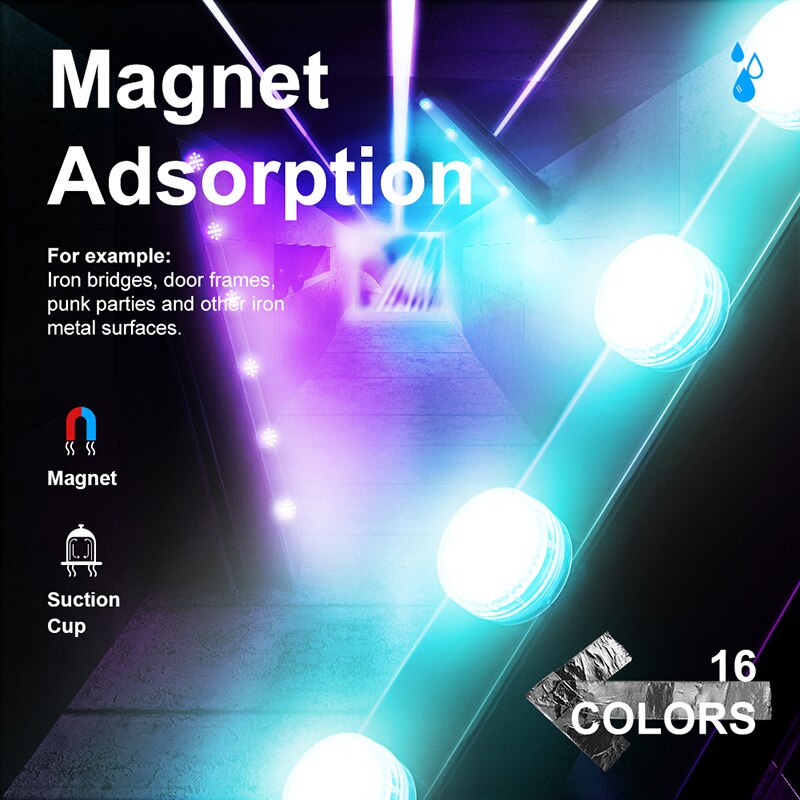 13 Led Submersible Led Verlichting Onderwater Verlichting Kleur Veranderende Zwembad Verlichting IP68 Waterdicht Met Afstandsbediening Magneten Zuignappen