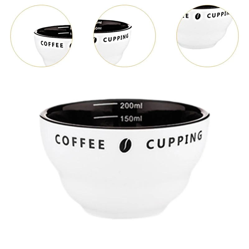 Taza de café A19F, taza medidora de 200Ml apilable con escala, tazón de degustación de café, taza medidora de café