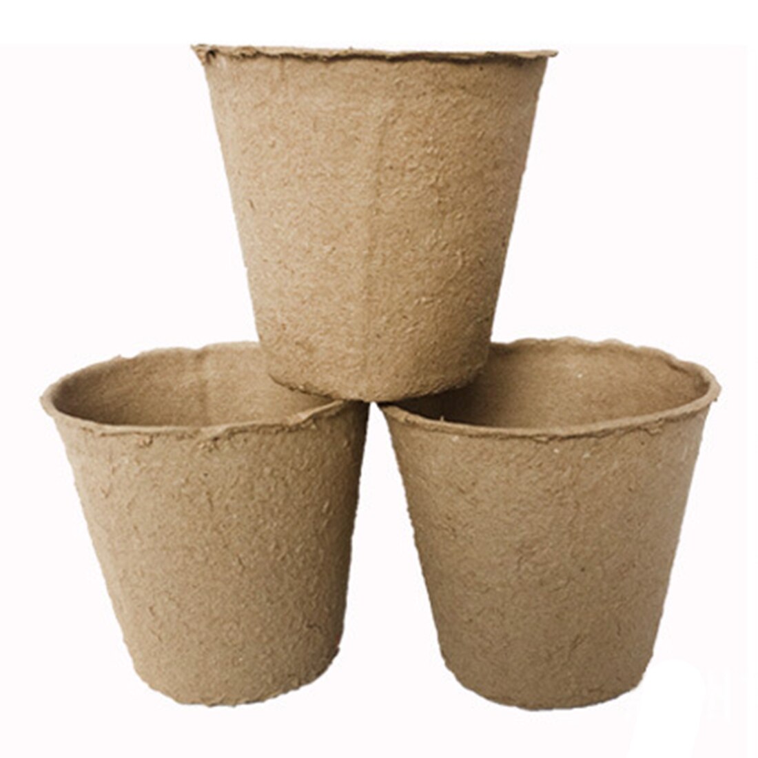 VICTMAX 100Pcs/set 8*8*8cm Paper Pulp Seedling Cup Nursery Pots Biodegradable Flowerpot for Garden Supplies