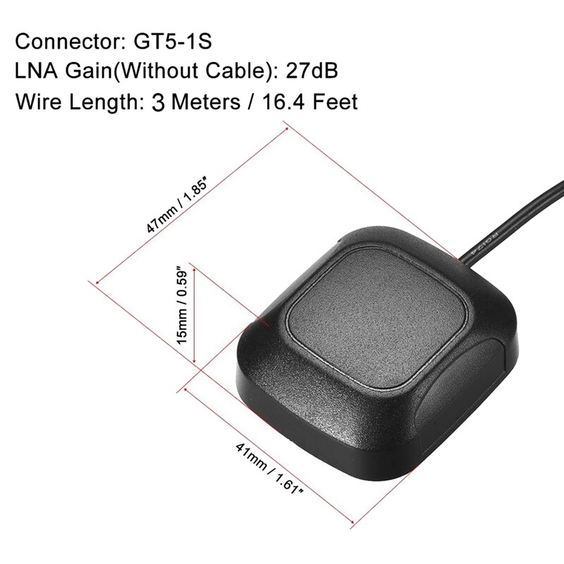 Cable conector de antena de navegación GPS para coche Alpine, Kenwood, JVC, Toyota, Honda, Nissan, GT5-1S activo