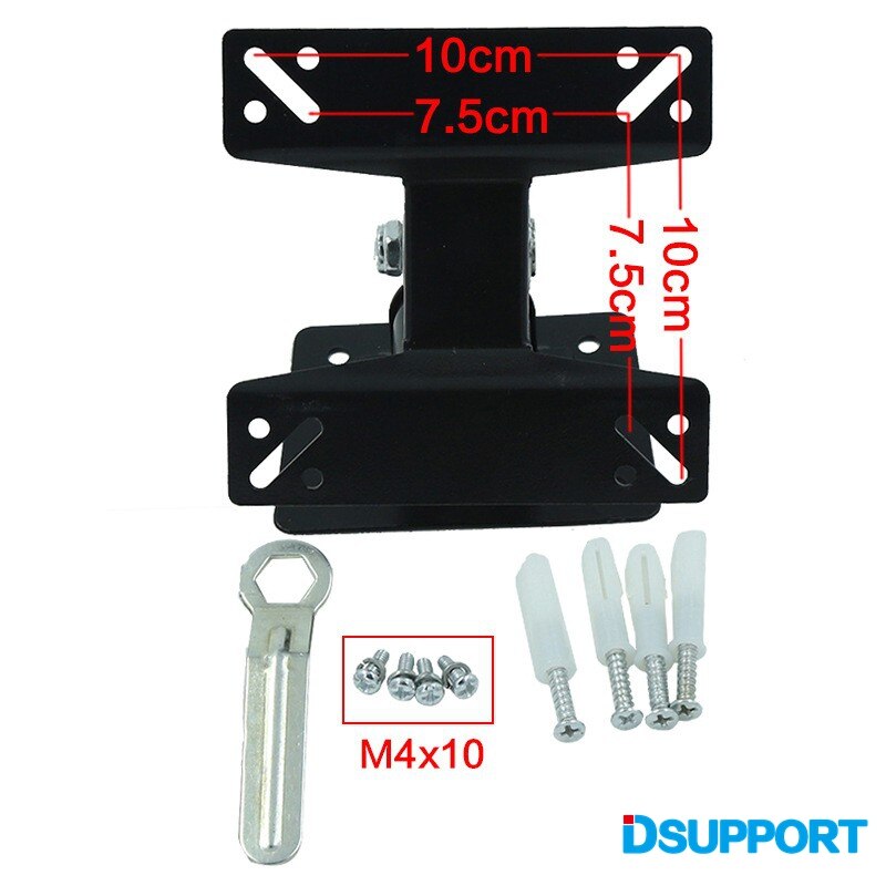 14-24 inch 180 Degree Swivel Tilt LED LCD TV Wall Mount Bracket Monitor Holder F01