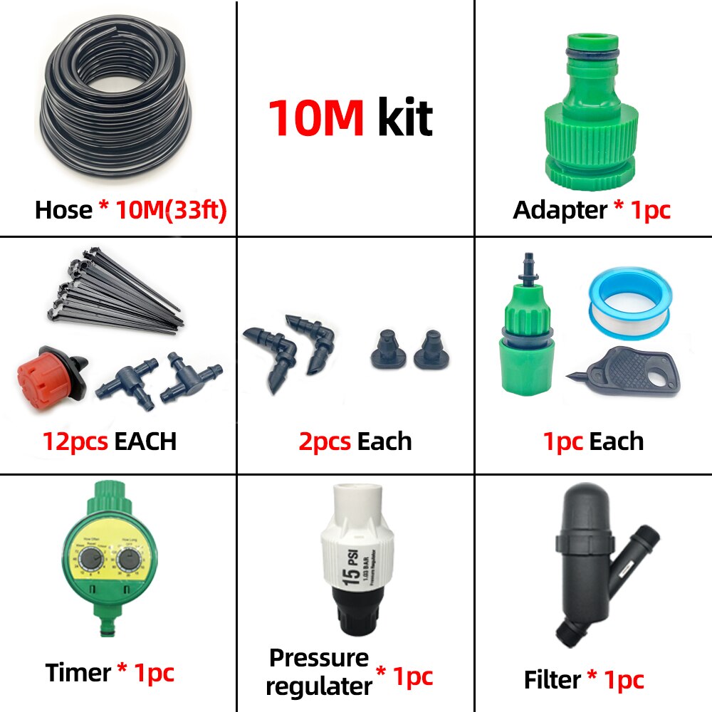 10M Smart Garden Watering System Automatic Drip Irrigation System Mirco Drip Plant Watering System 10M Watering Kits