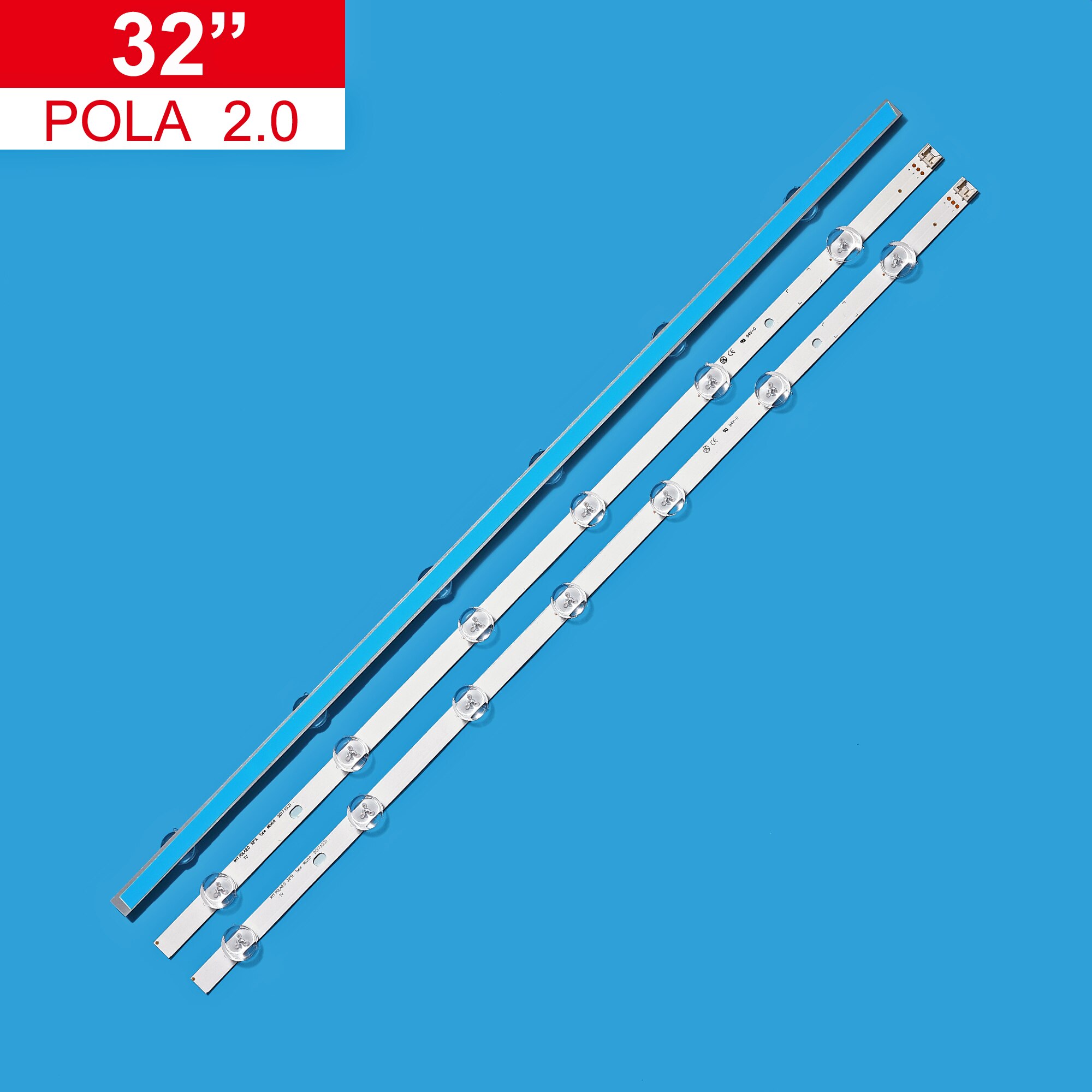 Reemplazo de tira de led para televisor LG, accesorio de iluminación trasera para TV de 32 pulgadas, 2A + 1B, con POLA2.0, modelo HC320DXN-VSFP4-21XX, 32LN5100, 32LN545B, 32LN5180 32LN5500, 32LN570R 32LN570B por 3 uds.