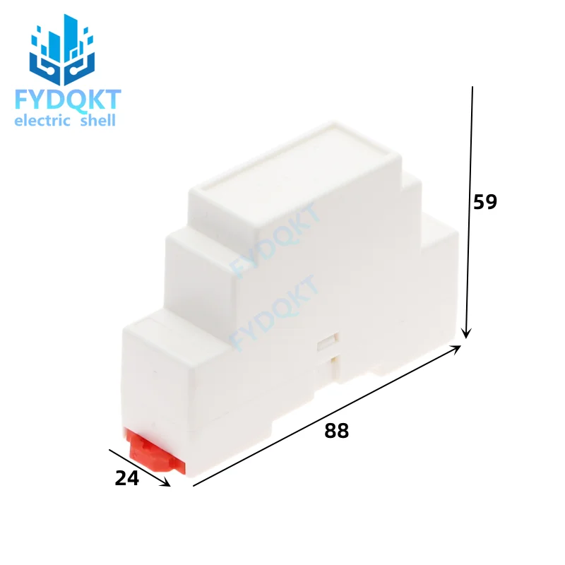 1 unidad de carril DIN PLC, carril de suministro, carcasa eléctrica, barrera de seguridad, módulo de aislamiento, carcasa de plástico 4-17-1: 88X24*59MM