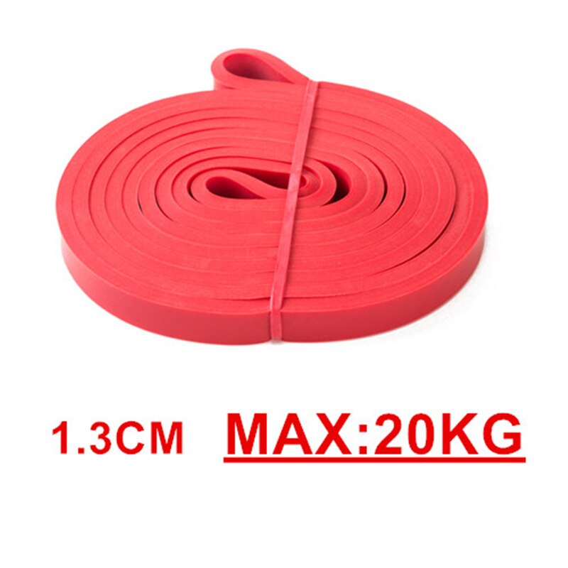 Resistance Band Exercise Elastic Natural late Workout Ruber Loop Strength Pilates Fitness Equipment Training Expander Unisex 208: Red