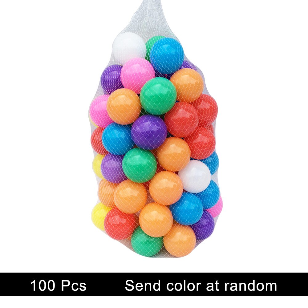 Pelotas de juguete pleásticas con forma de corazón y estrella para bebé, juguete suave para el estrés, piscina de aire, Ola oceánica, pelotas para piscina de agua, 50/100 Uds.: WJ3251A 100PCS