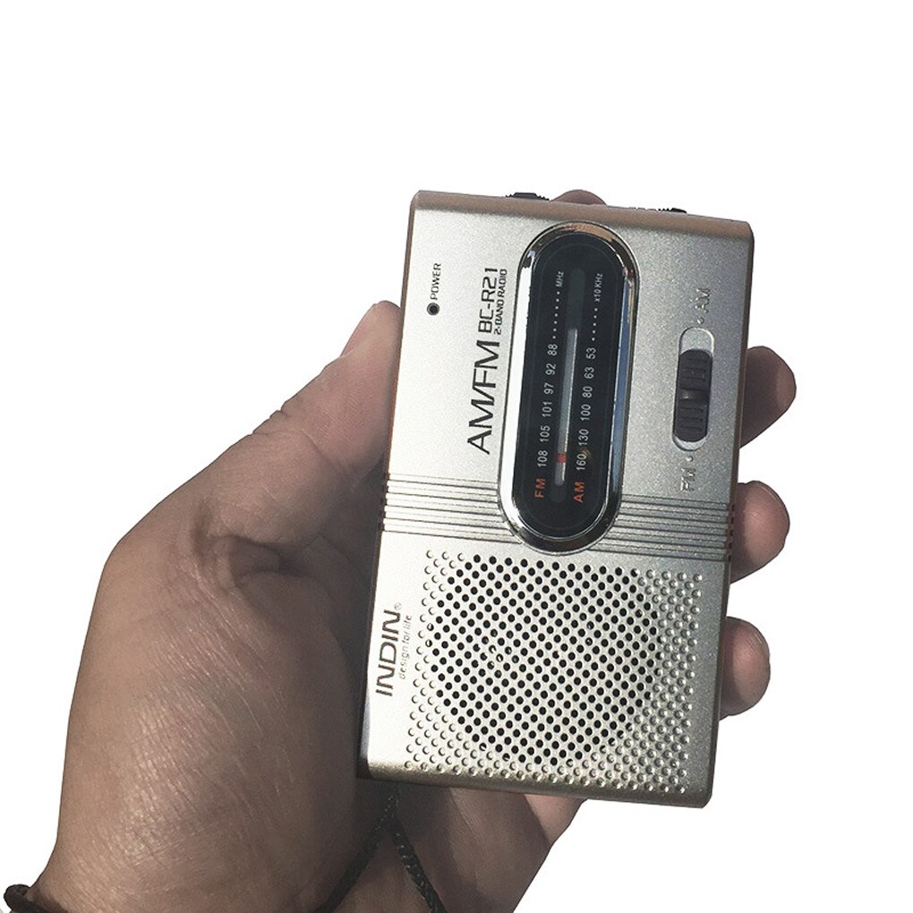 Universele BC-R21 Mini Radio Draagbare Am Fm Telescopische Antenne Pocket Radio Wereldontvanger Speaker Batterij Aangedreven