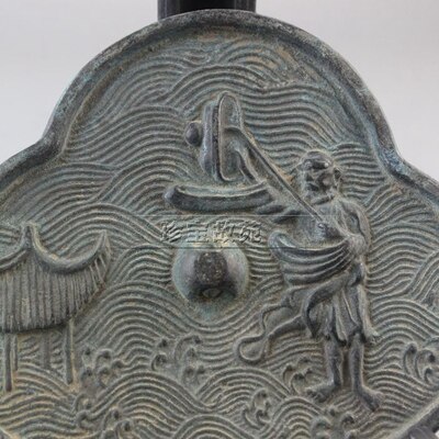 Bronze mirror of ancient water control map of Han Dynasty