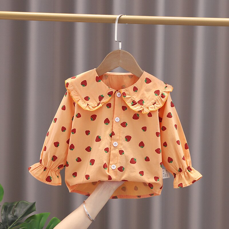 Ienens meninas blusas roupas do bebê primavera rendas camisas da criança infantil coelho camisetas topos 1 2 3 4 5 anos crianças camisa de algodão vestido