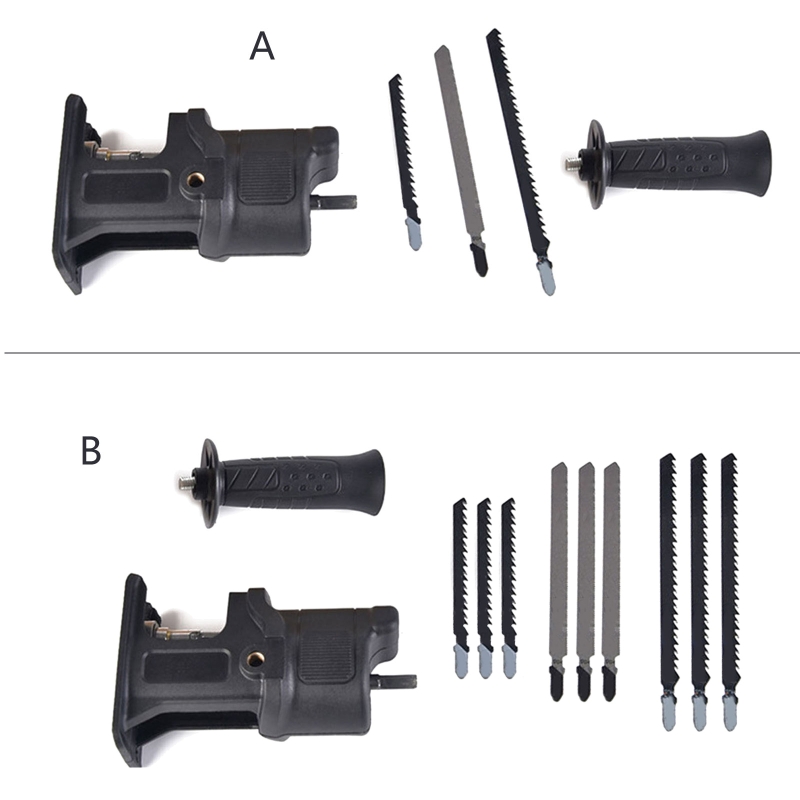 High Upgrade Saw Attachment for Drill with 3 Types of Saw Blades for Metal Cutting Wood Cutting