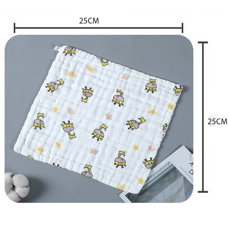 Baby Handdoek Cartoon Dieren Pasgeboren Gezicht Wassen Zakdoek Microfiber Peuter Katoen Gaas Veeg Doek Kinderen Levert